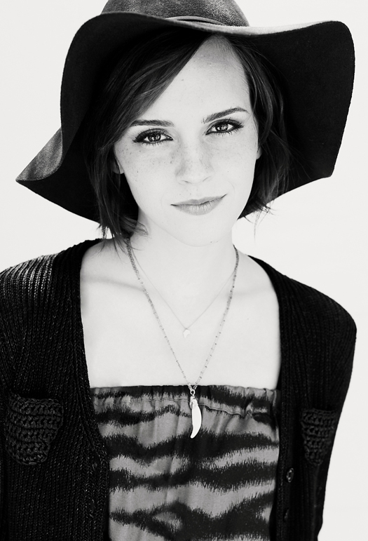 Emma Watson Cute in Luke Wooden Photoshoot